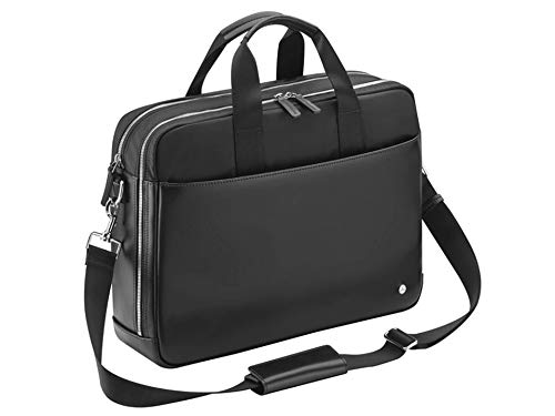 Preisvergleich Produktbild Businesstasche, Herren, Leder, schwarz, Laptoptasche, Mercedes-Benz