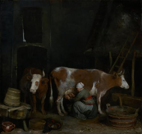 Peinture sur toile décoration de la chambre à coucher servante grange 60x90