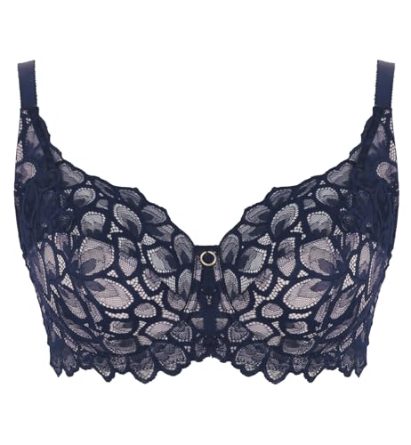 Image of Panache Women's Allure Full Cup Bra - Sheer Lace with Side Sling & Power Mesh Support