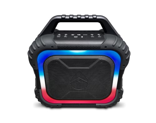 ECOXGEAR EcoExplorer XL: Indoor/Outdoor Portable Bluetooth Speaker, 80dB Loud, IPX5 Waterproof, with Party Lights, 7+ Hours Playtime ECOXGEAR EcoExplorer XL: Indoor/Outdoor Portable Bluetooth Speaker, 80dB Loud, IPX5 Waterproof, with Party Lights, 7+ Hours Playtime