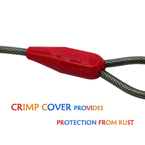 Petest 25Ft Tie-Out Cable With Crimp Cover For Super Dogs Up To 250 Pounds #TOP5