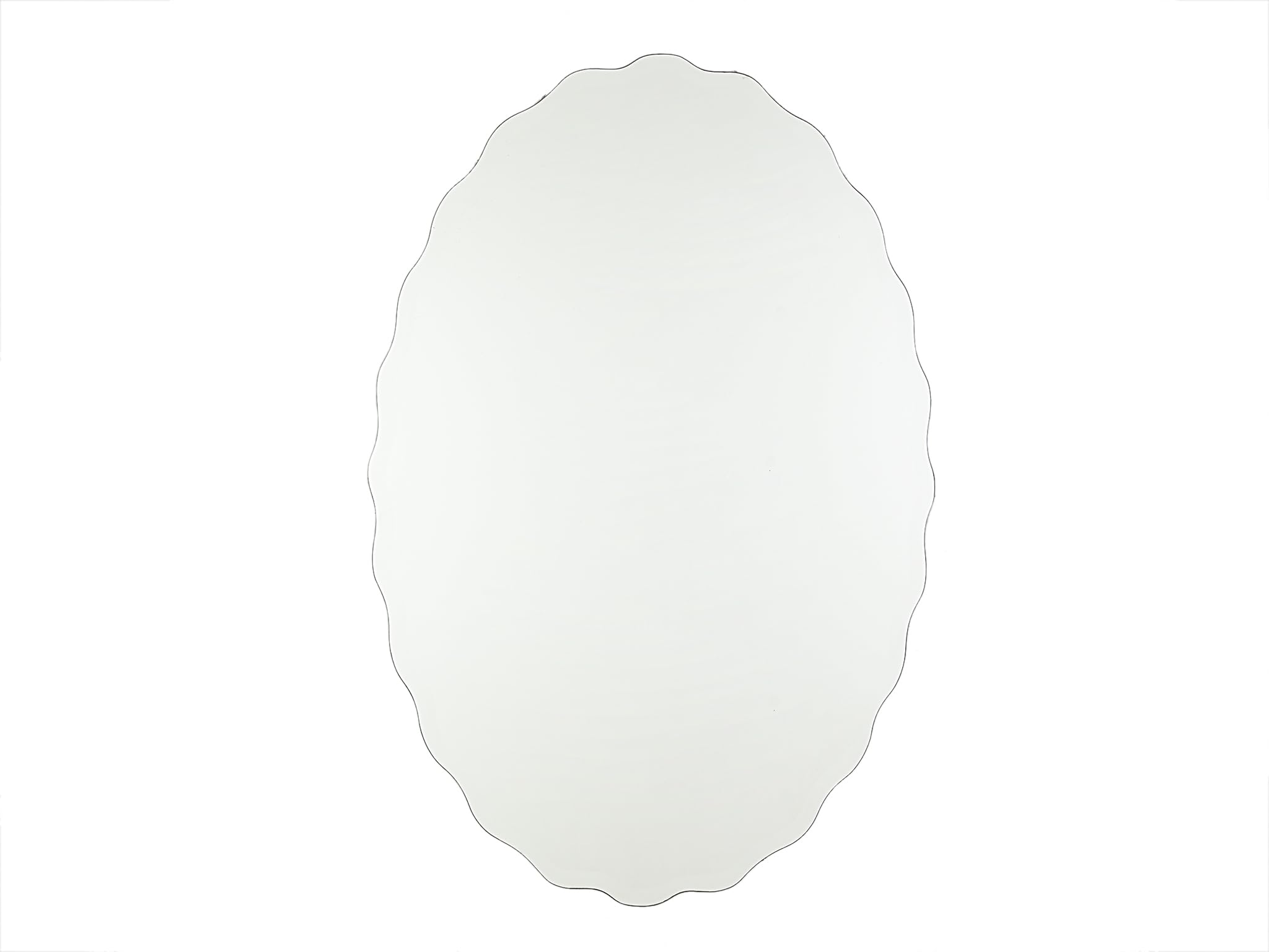 Miroir biseauté en verre anti-reflet déformant pour agrandir petite pièce