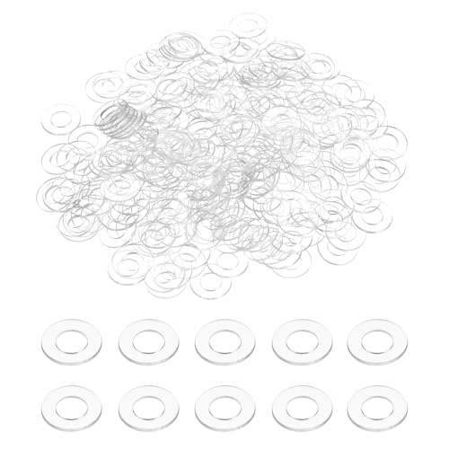 uxcell 240pcs rondelles plates PVC M3 3mm ID 8mm OD