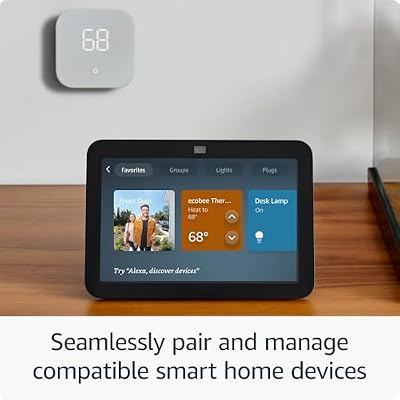Amazon Echo Show 8 with Ring Battery Doorbell (newest model), Designed for Alexa+