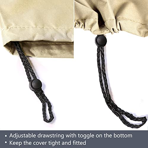 Baner Garden Patio Furniture Covers,Outdoor Furniture Cover Waterproof,Patio Furniture Set Covers For 3 Piece Outdoor Bistro,Patio Sofa Covers Set For 2 Chairs And Coffee Table,Khaki #TOP6