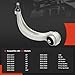 A-Premium Front Left Rearward Lower Control Arm, with Ball Joint & Bushing, Compatible with Audi Q7 2017-2020, A8 Quattro 2019-2020, Q8/E-Tron Quattro 2019-2020, E-Tron Sportback/RS Q8/S8/SQ7/SQ8 2020