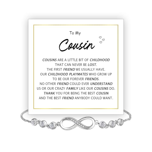 Infinity Bracelet for Her – Thoughtful Gift for Mom, Daughter, Wife, Sister, Friend & More – Meaningful Jewelry with Message Card in Gift Box