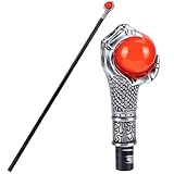 ancienne canne de marche Large application:ces cannes à pimp en forme de bâton d'accessoire ont un look vintage et novateur, adapté pour la fête d'Halloween, soirée cosplay, fêtes d'anniversaire et ainsi de suite, utilisez-les comme accessoires photo ou accessoires de costume pour améliorer votre atmosphère de fête, ou les appliquer pour se déguiser en proxénète, Monsieur Loyal, prince, sorciers, sorcières, ou un personnage des films classiques