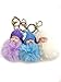 MICHELLE N LOGAN 3PCS carino bambola portachiavi pom pom pom auto portachiavi portachiavi auto ciondolo borsa fascino portachiavi