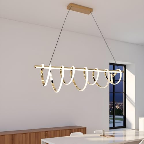 Image of LED Chandelier for Dining Table, Height-Adjustable Hanging Lamp for Breakfast Table, Hanging Light for Home Decoration (CH45)