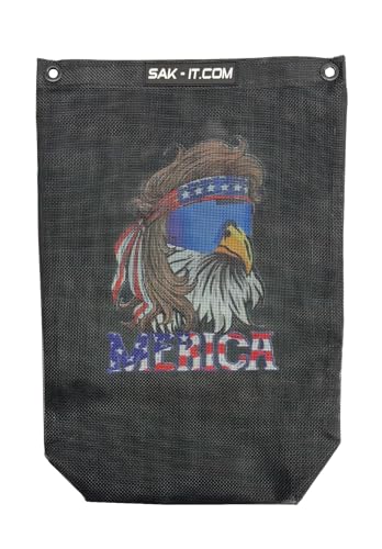 SAK-IT MERICA 2.0 Scrap SAK. Off Road Boat & Beach Trash Bag. Fits SxS ATV Rock Crawler Mud Truck Golf Cart Boat UTV. Universal Fit for Polaris Kawasaki Honda Jeep.