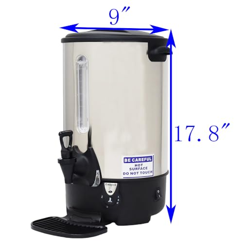 Dispensador eléctrico de agua 9.7L acero inoxidable 110V miniatura 2