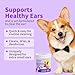 MIOSSZI Dog Ear Cleaner Finger Wipes for Dogs & Cats – Removes Wax & Odor, Helps Soothe Itchy Ears, Pet Ear Cleaning Finger Wipes 50 Count