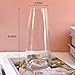 Aoderun Glass Vase for Flowers Modern Vases Home Decor Unique Flower Vase for Bouquet 8.7