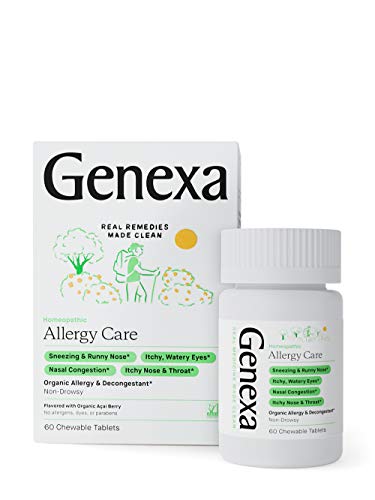 Genexa Allergy Care  60 Tablets | Certified Organic & Non-GMO, Physician Formulated, Homeopathic | Multi-Symptom Allergy Relief Medicine