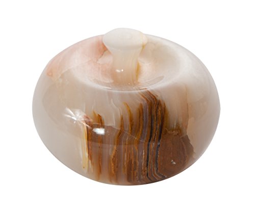 Yuchengstone Pomme en Jade Presse-Papier Décoration Décoration Pierre Naturelle Pierre Précieuse pièce Unique Fait à la Main, Dimensions : Ø env. 7 cm Hauteur env. 6 cm Cover