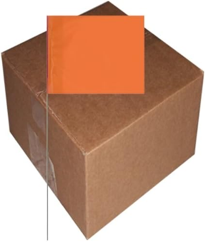 Marking/Survey Flags, 4" x 5" w/21" Wire, Several Colors, White - 1000 case