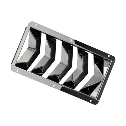Grille de ventilation rectangulaire en acier inoxydable - Structure d'aération pour yacht