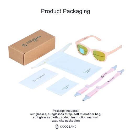 Image of Flexible Polarized Baby Sunglasses with Strap | UV Protection, Bendable, For Toddler Infant Newborn Girl Boy, Age 0-24 Months
