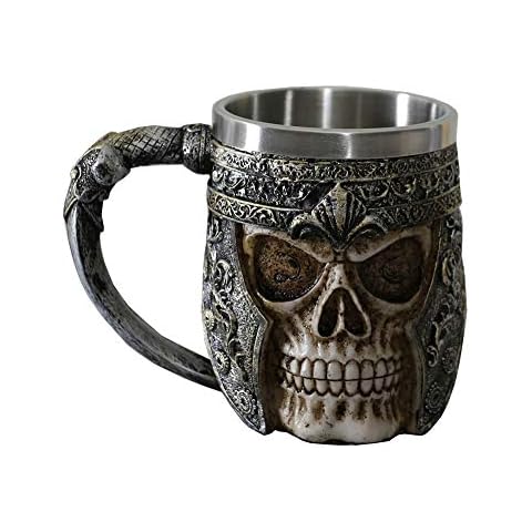 OTARTU 400ML Viking Skull Coffee Mug Cover