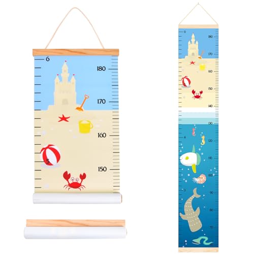 【Promuovere la Crescita e la Decorazione】: Ideale per le camere dei bambini, le nursery e le aree living, il nostro grafico di altezza non solo registra le tappe di crescita del tuo bambino, ma serve anche da delizioso accento murale, celebrando la loro crescita con stile.