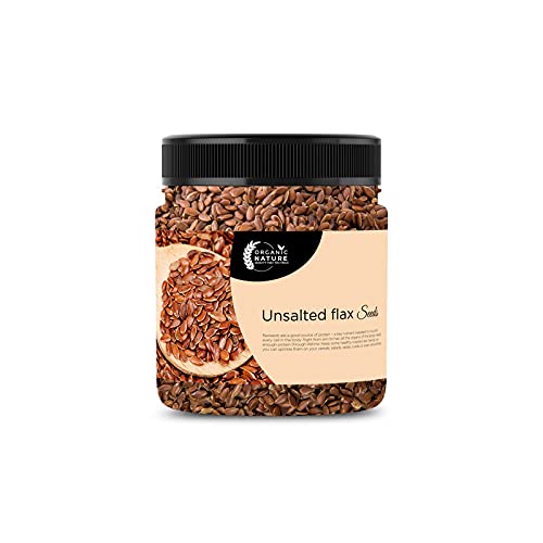 ORGANIC NATURE Roasted Flax Seeds | Unsalted (300 grams) Alsi for Eating (Jar Pack) (B0992HP8RC) Amazon Price History, Amazon Price Tracker