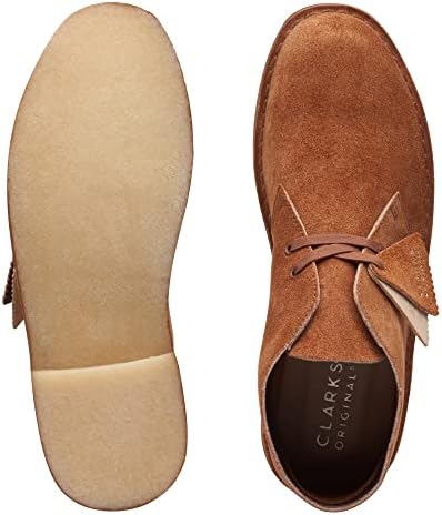 Clarks Men's Desert Boot Chukka Boot, Ginger Hairy Suede, 9.5 | Image 6