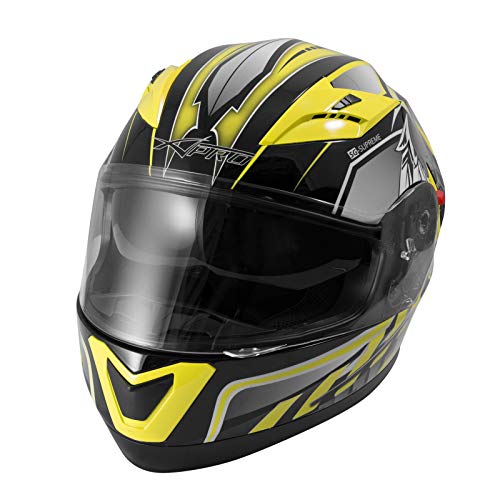 A-PRO SRL Casco Integrale ECE 22-05 Moto Visiera