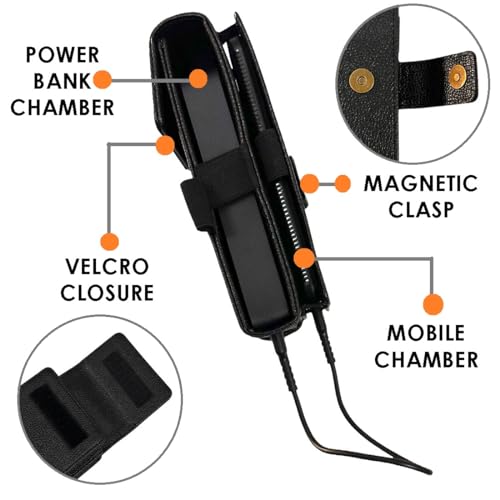 Image of ZAOMA Shock Proof Pouch Case Wallet Cover Protector Compatible for Ambrane 27000mAh Power Bank, Stylo Pro 20W Fast Charging with Loop (PBPLOOP DBLK005)