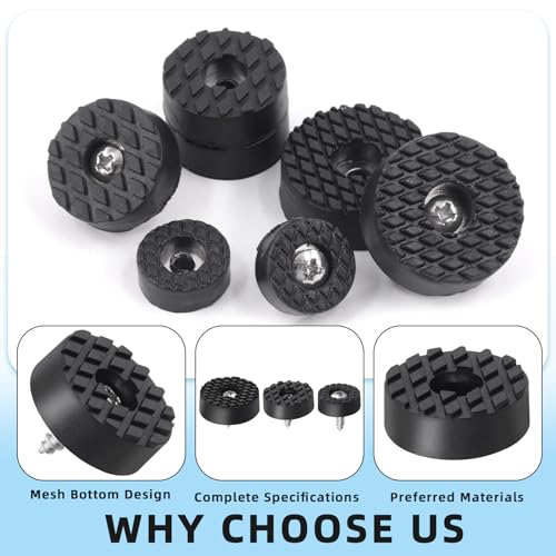 Glarks 32Pcs Screw-On Rubber Feet Set - Image 3