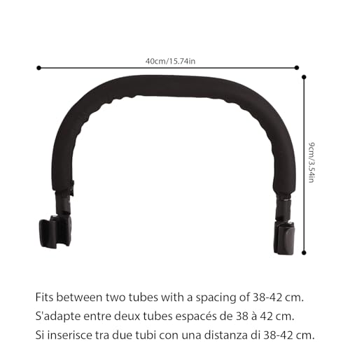 Baby Kinderwagen Armlehne Leitplanken Verstellbare Kinderwagen-Stoßstangestangen Pushair-Armlehne für Babyzen und Yoyo für den Abstand zwischen Zwei Röhrchen Beträgt 38-42 Cm