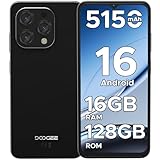 DOOGEE N55 Teléfono Móvil Libre Android 16, Batería 5150mAh Carga Rápida 10W OTG Face ID Móvil Negro