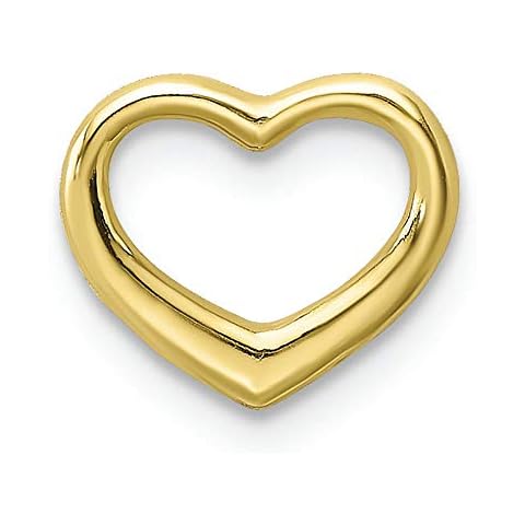 FJC Finejewelers 10k Yellow Gold Mini Floating Heart Charm Cover