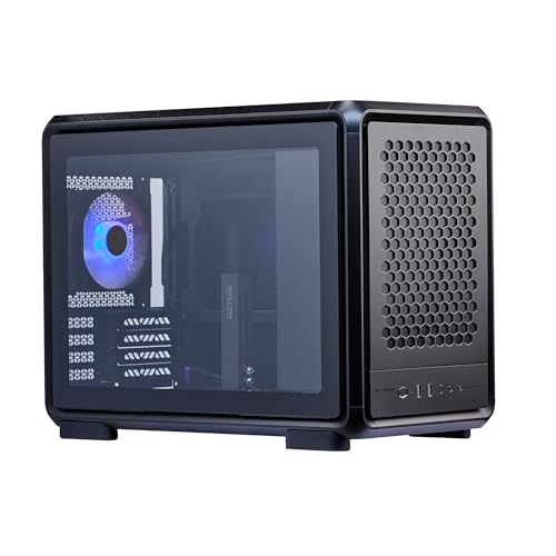 Image of Cooler Master MasterFrame 400 Micro ATX PC Case, Premium Aluminum mATX Modular Chassis, 1x ARGB Fan, 390mm GPU Support, 360mm AIO Radiator, Dual Orientation, USB 3.2 Type-C, Black