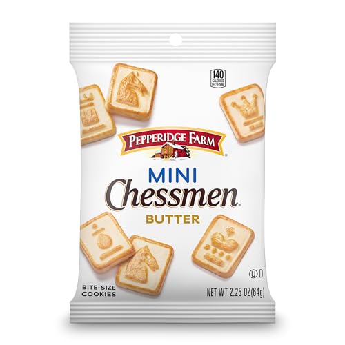 Pepperidge Farm Chessmen Minis Butter Cookies, 8 Snack Packs, 2.25-oz. Each (Pack of 8)
