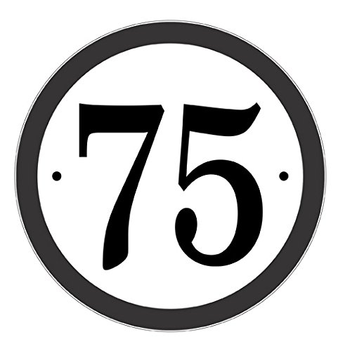 911 Address Reflective Sign - Personalized Round Address Plaque - Displays Your House Number - Made In Usa - Comfort House # Crd065R #TOP19