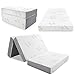 Inofia Full Folding Mattress, 4 Inch Trifold Memory Foam Mattress with Ultra Soft Bamboo Cover, Foldable & Portable - Full Size, Mattress Topper