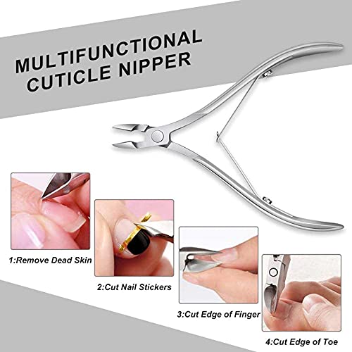 Myynti Cuticle cutter for nails pedicure tools nail cutter clippers sharp blades with double spring for home and salon (1 PCS) 2