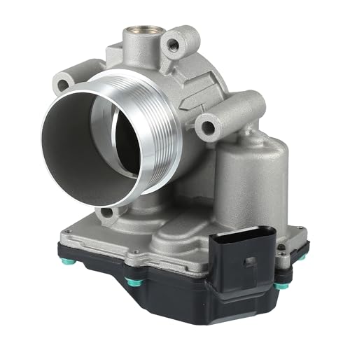 Hihaha No.03L128063T Throttle Body Assembly for Skoda Fabia Diesel Hatch 1.2 TDI 10-14 / Throttle Body Actuator/Durable Aluminum Alloy / 1Pcs Silver Tone