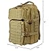 OSAGE RIVER MOLLE Fishing Backpack with Rod Holder - 600D Large Tackle Bag for Trays and Fishing Accessories - Tactical Backpack for Camping, Traveling, Hunting - Khaki