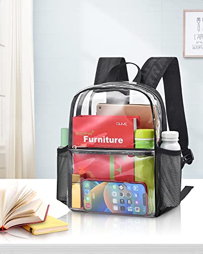 Paxiland Clear Backpack Stadium Approved Heavy Duty Clear Mini Backpack With Ipad Compartment For Sport Event Concert Festival #TOP5