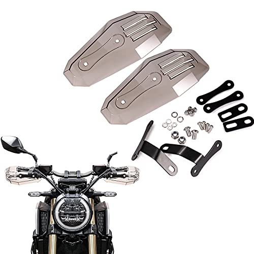 Universal Motorcycle Handguards - 7/8" Windproof Hand Guards Handlebar Protector Shield With Bracket And Bolts For Motocross Motorcycle Off-Road Pit Dirt Bike Atv (Gray) #TOP20