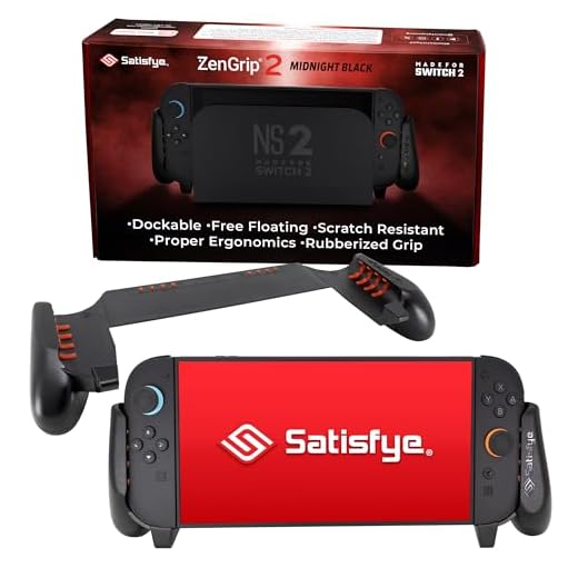 Satisfye ZenGrip Pro, Una Empuñadura De Interruptor Compatible Con Nintendo Switch: Empuñadura Cómoda Y Ergonómica, Joy Con Y Control De Interruptor