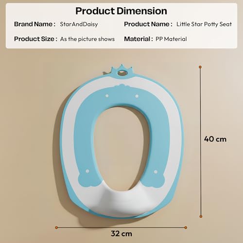 Image of StarAndDaisy Potty Seat /Chair for Kids 1-5 Years / 3-In-1 Baby Toilet Training Seat with Anti-Skip Pads, Removable Potty Pot, Potty Training Seat for Baby & Kids (Star Blue)