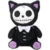 SUMMIT COLLECTION Furrybones Black Cat Mao Mao Wearing White Bow Tie Small Plush Doll