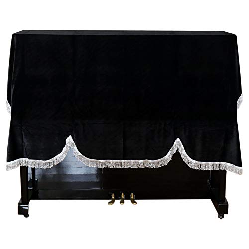 ljym88 Cubierta de Piano Vertical, Cubierta de Piano Pleuche para Piano Vertical Universal 118-131, Tela de Cubierta de Polvo de Piano Engrosada con Terciopelo Cover