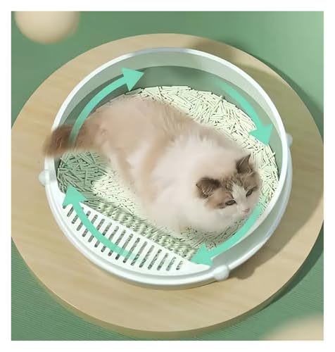 Bandeja sanitaria para gato alta tamaño grande azul miniatura 2