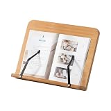 MumaHome Leggio Regolabile in Bambù per Libri e Tablet da Tavolo...