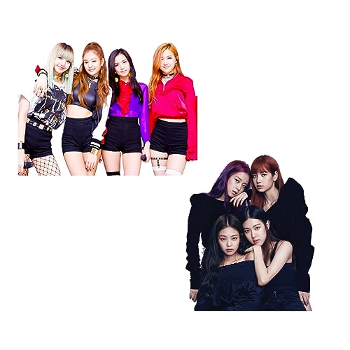 Image of PRETTY UR PARTY Blackpink Theme Paper Cutouts for Birthday Parties, K-Pop Supplies decor, Pop Birthday Decoration, Cutouts for Parties, Rooms -Multicolour (10 pcs)