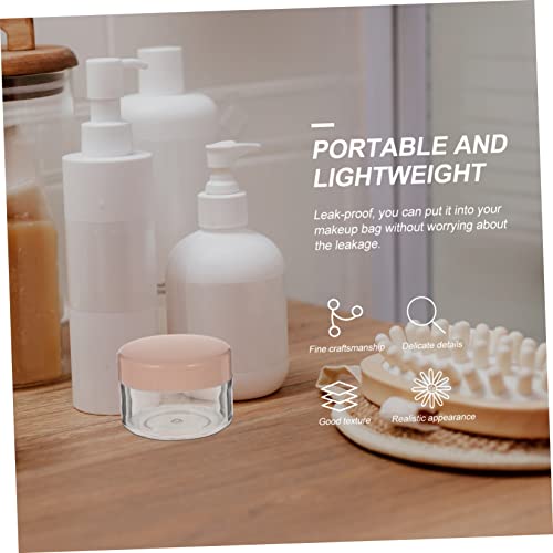 DOITOOL Frascos Redondos De Loção 24 Peças Tampas Portáteis Recarregáveis ​​Para Viagem Amostras De